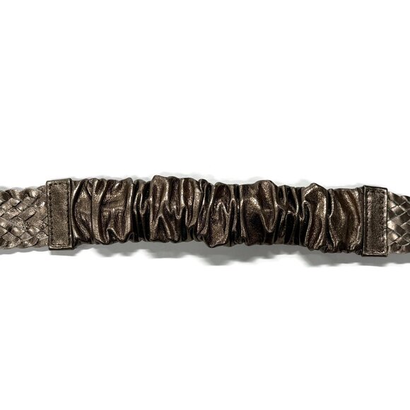 Chicos Bronze Braided Stone Stretch Belt New $79 Womens Small 1.5 x 30 NWT - Picture 4 of 9